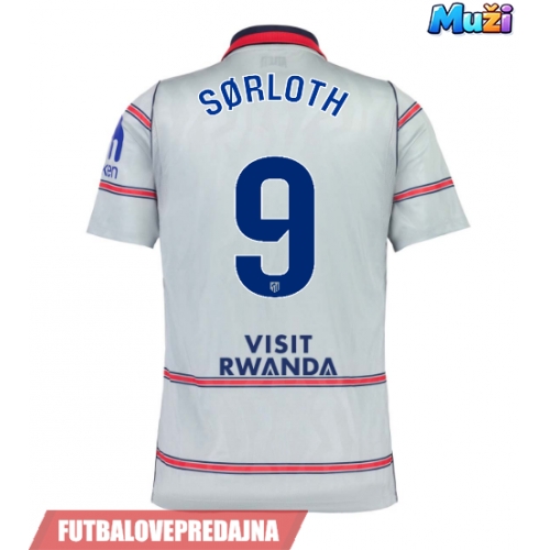 Lacne Muži Futbalové dres Atletico Madrid Alexander Sorloth #9 2026-27 Krátky Rukáv - Tretina